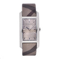  Shop Authentic Burberry The Pioneer Grey Dial Leather Strap Watch for Women - BU9504 - Luxxuri