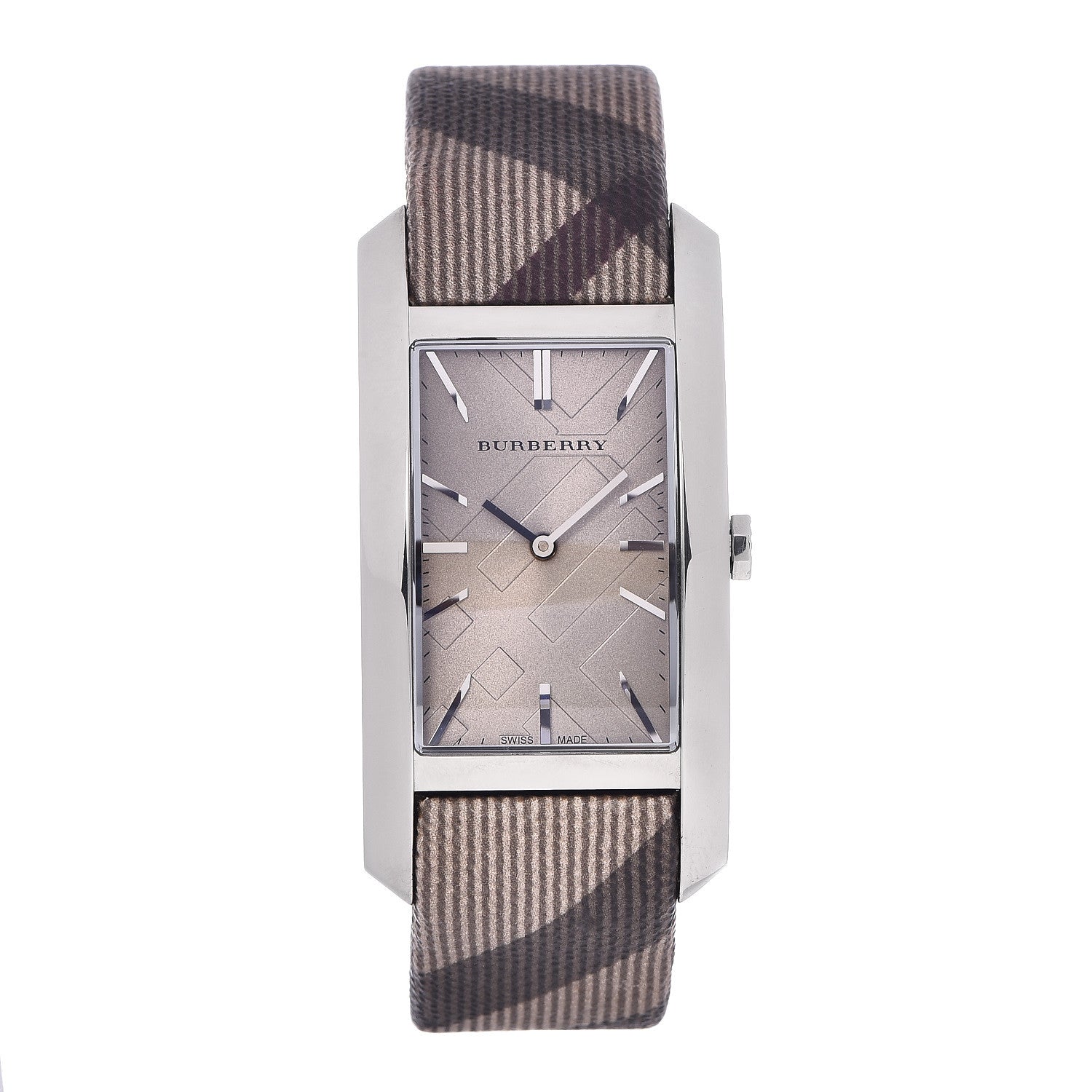  Shop Authentic Burberry The Pioneer Grey Dial Leather Strap Watch for Women - BU9504 - Luxxuri