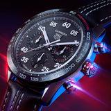  Shop Authentic Tag Heuer Carrera Porsche Chronograph Special Edition Black Dial Black Leather Strap Watch for Men - CBN2A1F.FC6492 - Luxxuri