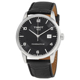  Shop Authentic Tissot Luxury Powermatic 80 Black Dial Black Leather Strap Watch For Men - T086.407.16.057.00 - Luxxuri