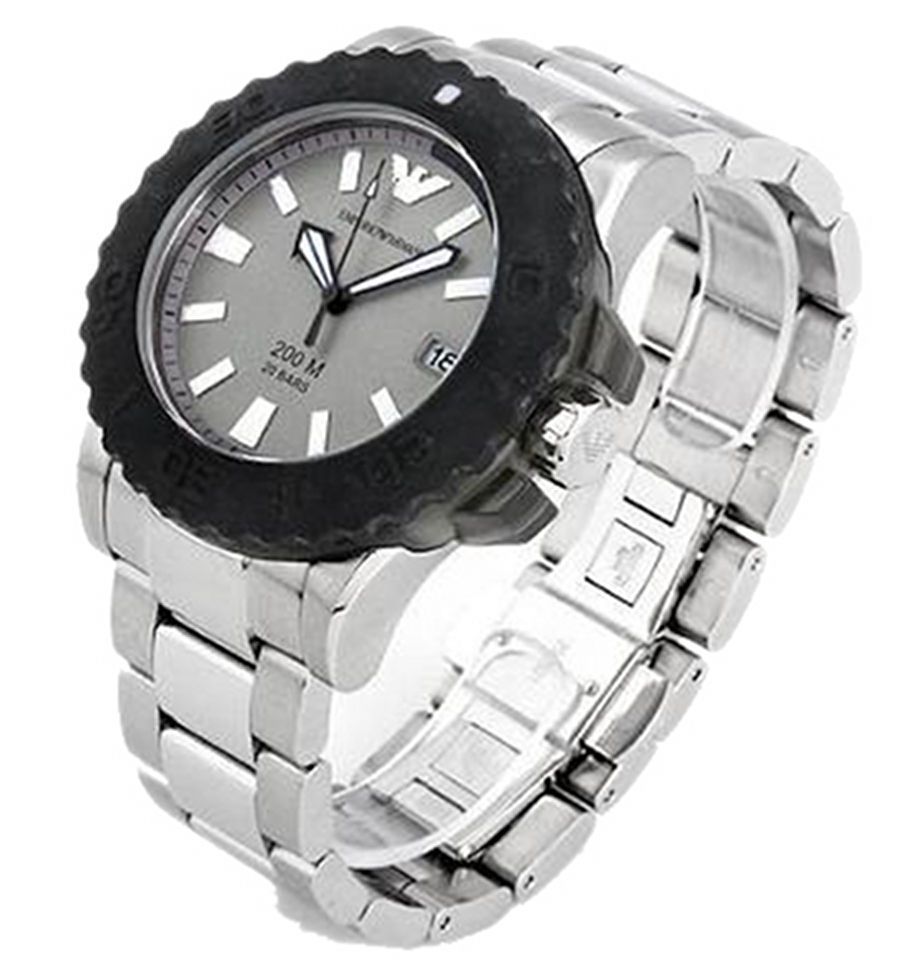  Shop Authentic Emporio Armani Bracelet Collection Black Dial Silver Steel Strap Watch For Men - AR5970 - Luxxuri