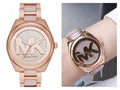  Shop Authentic Michael Kors Janelle Three Hand Rose Gold Dial Two Tone Steel Strap Watch For Women - MK7089 - Luxxuri