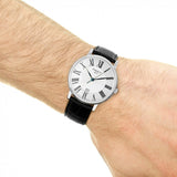  Shop Authentic Tissot Carson Premium Silver Dial Black Leather Strap Watch For Men - T122.410.16.033.00 - Luxxuri