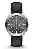  Shop Authentic Burberry The City Grey Dial Black Leather Strap Watch for Men - BU9362 - Luxxuri