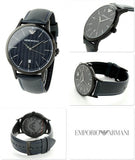  Shop Authentic Emporio Armani Renato Blue Dial Blue Leather Strap Watch For Men - AR2479 - Luxxuri