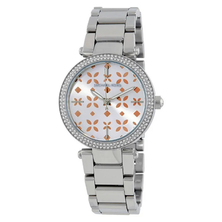  Shop Authentic Michael Kors Parker Silver Dial Silver Stainless Steel Strap Watch for Women - MK6483 - Luxxuri