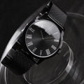 Guess Richmond Black Dial Black Mesh Bracelet Watch for Men - W1263G3