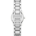 Burberry The City Silver Diamonds Dial Silver Steel Strap Watch for Women - BU9230