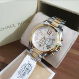  Shop Authentic Michael Kors Bradshaw Silver Dial Two Tone Steel Strap Watch for Women - MK5627 - Luxxuri