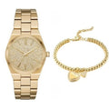  Shop Authentic Michael Kors Channing Quartz Gold Dial Gold Steel Strap Watch For Women - MK6623 - Luxxuri