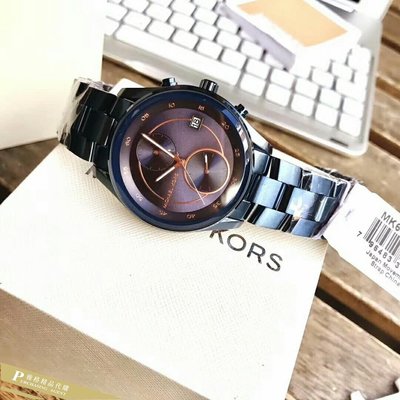  Shop Authentic Michael Kors Briar Blue Dial Blue Steel Strap Watch For Women - MK6468 - Luxxuri