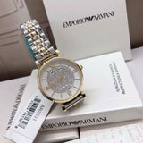  Shop Authentic Emporio Armani Gianni T Bar White Dial Two Tone Steel Strap Watch For Women - AR8031 - Luxxuri