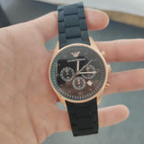  Shop Authentic Emporio Armani Sportivo Black Dial Black Steel Strap Watch For Men - AR5905 - Luxxuri