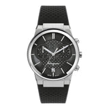  Shop Authentic Salvatore Ferragamo Sapphire Chrono Black Dial Black Silicone Strap Watch for Men - SFME00121 - Luxxuri