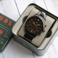  Shop Authentic Fossil Neutra Chronograph Black Dial Black Steel Strap Watch for Men - FS5525 - Luxxuri