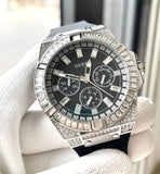  Shop Authentic Guess Baguette Crystals Black Dial Black Silicone Strap Watch For Men - GW0208G1 - Luxxuri