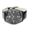  Shop Authentic Emporio Armani Franco Black Dial Black Leather Strap Watch For Men - AR0368 - Luxxuri