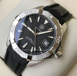  Shop Authentic Tag Heuer Aquaracer Automatic Caliber 5 Black Dial Black Rubber Strap Watch for Men - WAY2110.FT8021 - Luxxuri