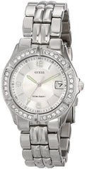  Shop Authentic Guess Water Pro Diamonds Silver Dial Silver Steel Strap Watch For Women - G75511M - Luxxuri