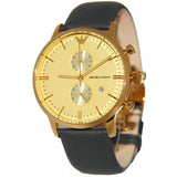  Shop Authentic Emporio Armani Gianni Beige Dial Grey Leather Strap Watch For Men - AR0386 - Luxxuri