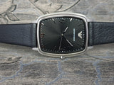  Shop Authentic Emporio Armani Epsilon Quartz Black Dial Black Leather Strap Watch For Men - AR2490 - Luxxuri