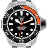  Shop Authentic Tag Heuer Aquaracer Professional 1000 Superdiver Automatic Black Dial Silver Steel Strap Watch for Men - WBP5A8A.BF0619 - Luxxuri