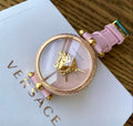  Shop Authentic Versace Palazzo Empire Pink Dial Pink Leather Strap Watch for Women - VCO030017 - Luxxuri