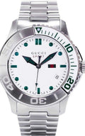  Shop Authentic Gucci G Timeless Silver Dial Silver Steel Strap Watch For Men - YA126232 - Luxxuri