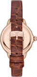  Shop Authentic Emporio Armani Mia Quartz Silver Dial Brown Leather Strap Watch For Women - AR11525 - Luxxuri