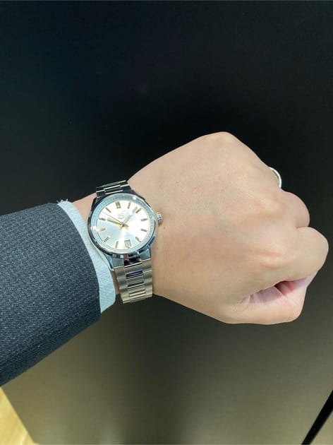  Shop Authentic Tag Heuer Carrera Date Silver Dial Silver Steel Strap Watch for Women - WBN2310.BA0001 - Luxxuri