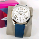  Shop Authentic Fossil Cecile White Dial Blue Leather Strap Watch for Women - AM4531 - Luxxuri