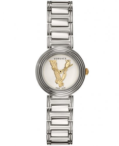  Shop Authentic Versace Virtus Quartz White Dial Silver Steel Strap Watch For Women - VET300621 - Luxxuri
