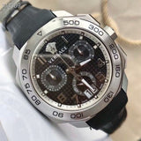  Shop Authentic Versace Dylos Analog Black Dial Black Leather Strap Watch for Men - VQC010015 - Luxxuri