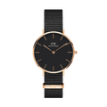  Shop Authentic Daniel Wellington Classic Petite Cornwall Black Dial Black NATO Strap Watch For Women - DW00100215 - Luxxuri