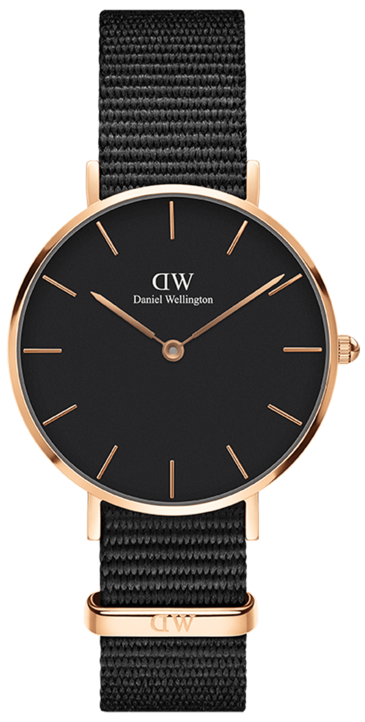  Shop Authentic Daniel Wellington Classic Bayswater Black Dial Black NATO Strap Watch For Women - DW00100281 - Luxxuri