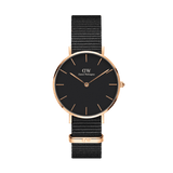  Shop Authentic Daniel Wellington Classic Petite Cornwall Black Dial Black NATO Strap Watch For Women - DW00100215 - Luxxuri
