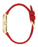  Shop Authentic Guess Cosmo Diamonds Gold Dial Red Rubber Strap Watch for Women - GW0034L6 - Luxxuri