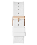  Shop Authentic Guess Raven Diamonds Rose Gold Dial White Silicone Strap Watch for Women - GW0105L3 - Luxxuri