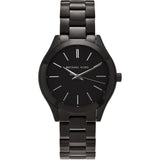  Shop Authentic Michael Kors Mini Slim Runway Black Dial Black Steel Strap Watch for Women - MK3587 - Luxxuri
