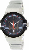  Shop Authentic Maserati Potenza Black Dial Silver Steel Strap Watch For Men - R8853108001 - Luxxuri