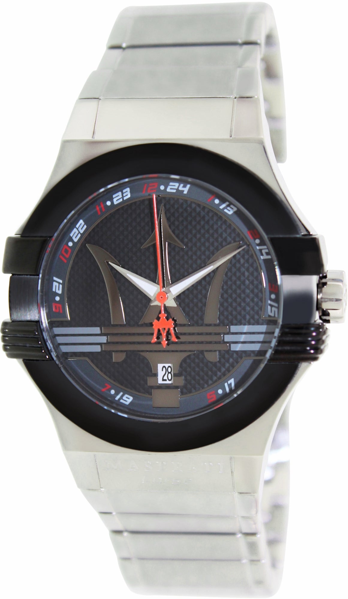  Shop Authentic Maserati Potenza Black Dial Silver Steel Strap Watch For Men - R8853108001 - Luxxuri