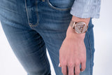  Shop Authentic Guess Iconic Diamonds Rose Gold Dial Rose Gold Mesh Bracelet Watch For Women - GW0477L3 - Luxxuri