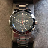  Shop Authentic Burberry The City Black Dial Silver Steel Strap Watch for Men - BU9380 - Luxxuri