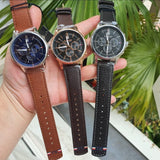  Shop Authentic Tommy Hilfiger Multi Function Chronograph Black Dial Brown Leather Strap Watch for Men - 1791631 - Luxxuri