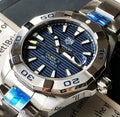  Shop Authentic Tag Heuer Aquaracer Automatic Blue Dial Silver Steel Strap Watch for Men - WBD2112.BA0928 - Luxxuri