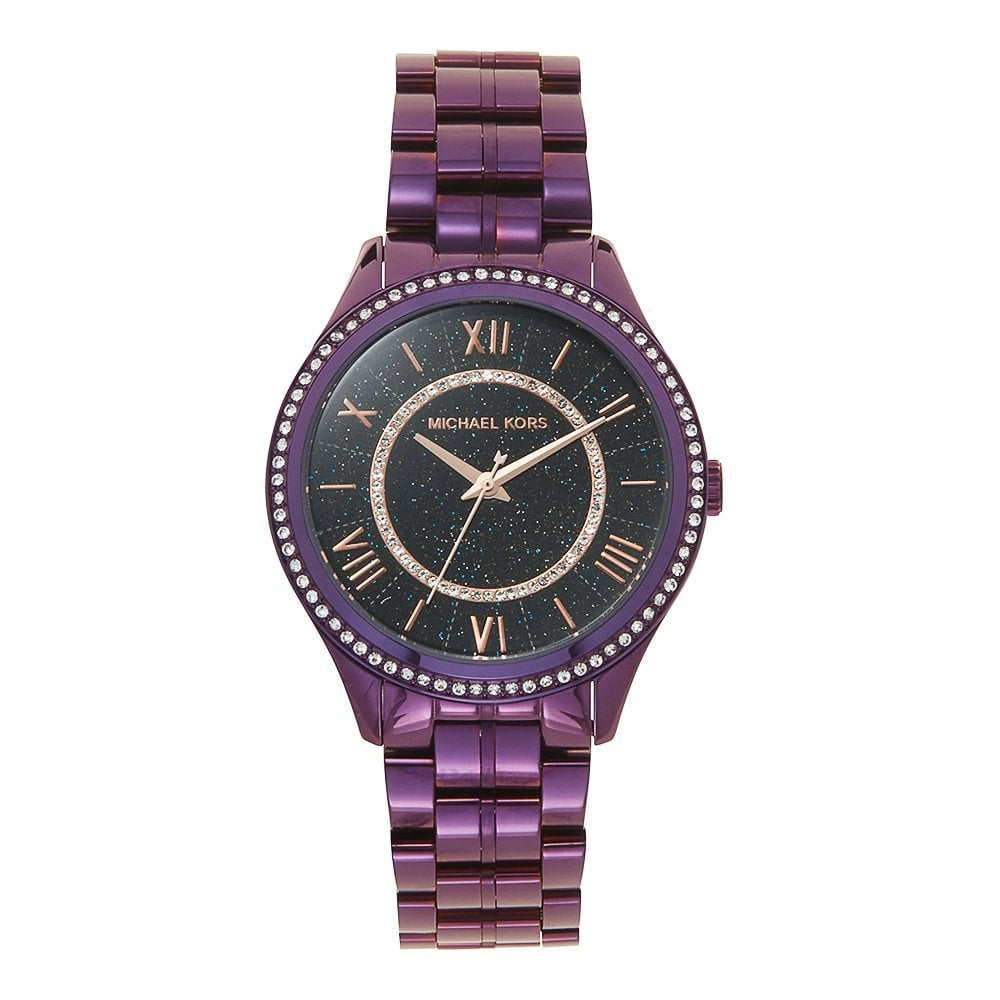  Shop Authentic Michael Kors Lauryn Black Dial Purple Steel Strap Watch for Women - MK3724 - Luxxuri