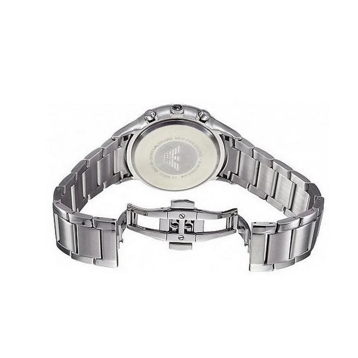  Shop Authentic Emporio Armani Chonograph SIlver Dial Silver Steel Strap Watch For Men - AR1933 - Luxxuri