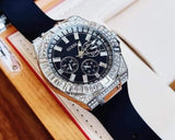 Shop Authentic Guess Baguette Crystals Black Dial Black Silicone Strap Watch For Men - GW0208G1 - Luxxuri