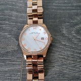  Shop Authentic Marc Jacobs Henry Diamonds White Dial Rose Gold Steel Strap Watch for Women - MBM3079 - Luxxuri