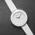 Shop Authentic Calvin Klein Chic White Dial White Leather Strap Watch for Women - K7N23TK2 - Luxxuri